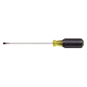 3/16 in. Cabinet-Tip Flat Head Screwdriver with 4 in. Round Shank and Cushion Grip Handle
