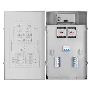 Indoor/Outdoor 50 Amp 16-Circuit Automatic Transfer Switch Kit, IP65 Waterproof, Automatic Power Conversion