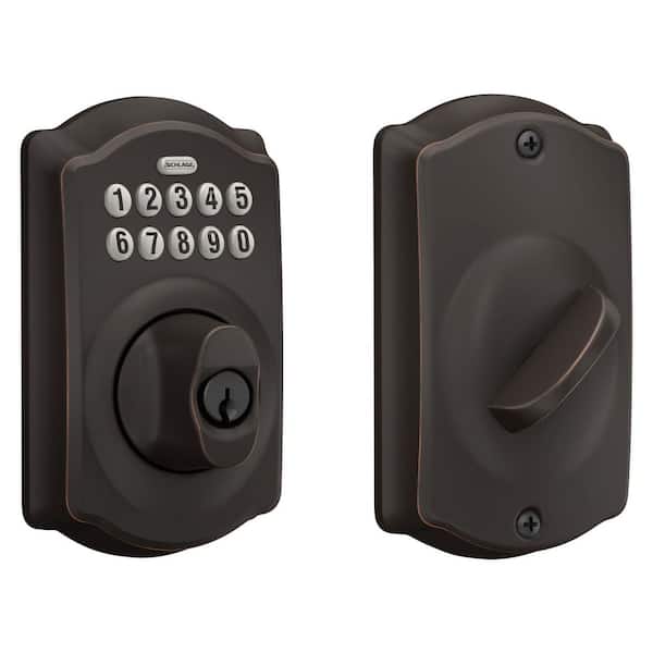 Camelot Aged Bronze Electronic Keypad Deadbolt