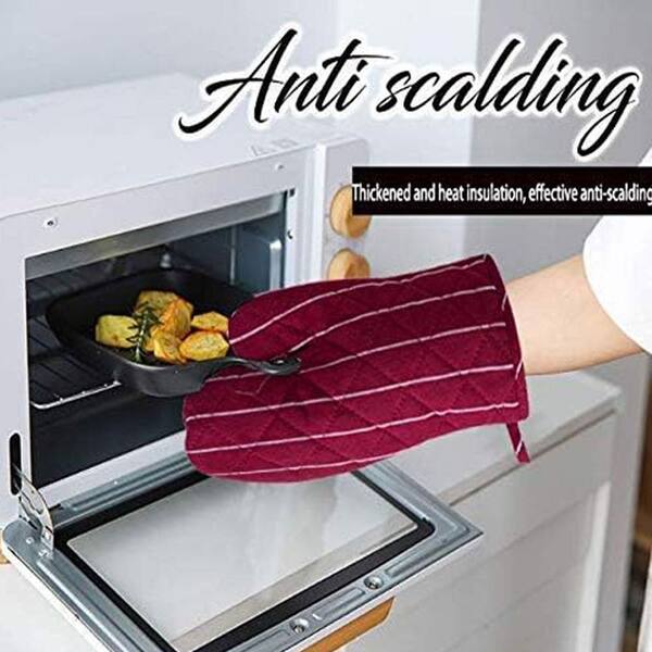 Heat Resistant Oven Mitt & Pot Holder Set – 2-Piece Grey Rose Gold Marble, 220°C Protection, With Hanging Loops For Cooking, Baking & BBQ