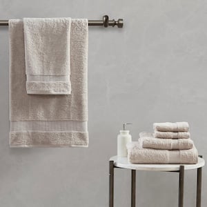 Luce 6-Piece Sand 100% Egyptian Cotton Bath Towel Set