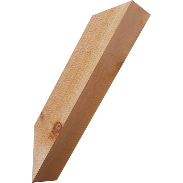 Ekena Millwork 4"W x 14"D x 18"H Traditional Rough Sawn Knee Brace, Western Red Cedar