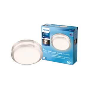 Double Ring 10 in. Integrated LED Flush Mount (2-Pack)