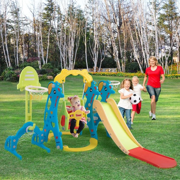 Kids Slide Play Set Home School Daycare Big Climber Toddler Toy Gift for Baby 