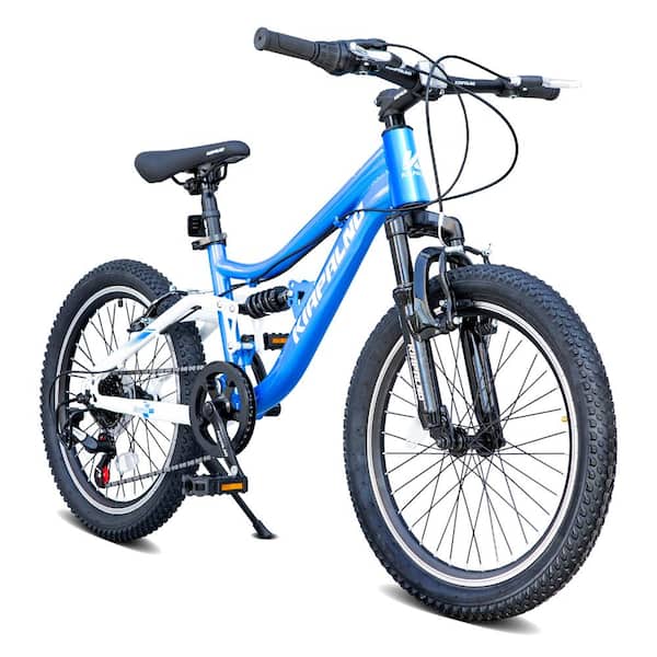 20 inch 7 Speed Mountain Bike With Sturdy Steel Frame, Excellent Twist Shifting in Blue