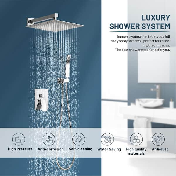 Dalmo newest Shower System Wall Mounted Chrome