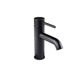 Contemporary Single Hole 1-Handle High-Arc Bathroom Faucet in Oil Rubbed Bronze