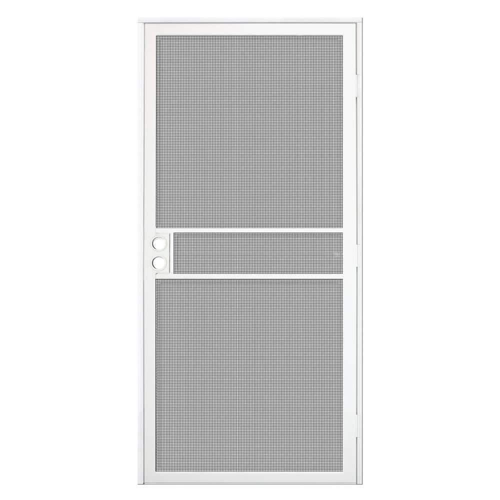 Unique Home Designs 32 in. x 80 in. White Surface Mount ClearGuard