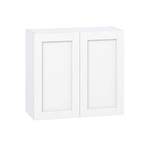Milton 33 in. W x 14 in. D x 30 in. H Assembled Shaker Wall Kitchen Cabinet in Bright White