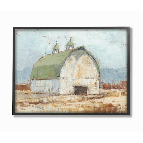 Stupell Industries 16 in. x 20 in. "Natural Earth Painted Barn" by Ethan Harper Framed Wall Art