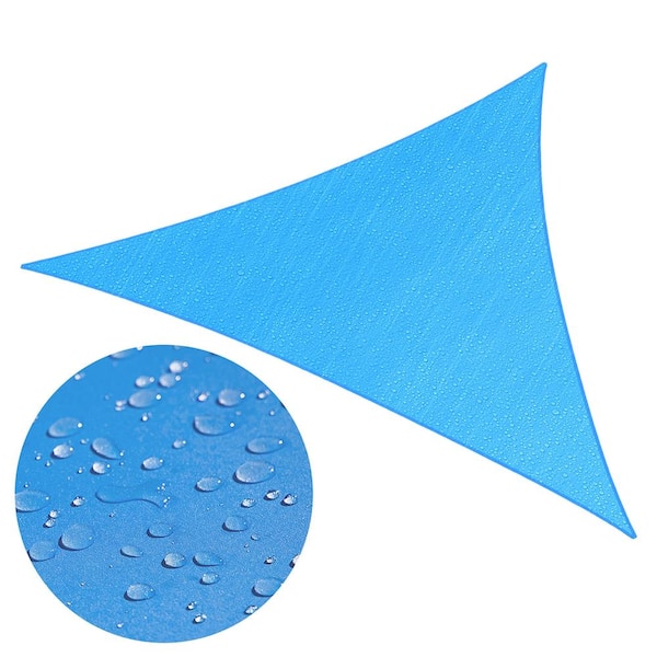 Waterproof 12 ft. x 12 ft. x 12 ft. Triangle Shade Sail - Blue