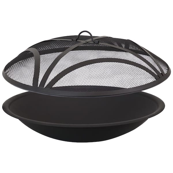 Sunnydaze 23 in. Classic Elegance Replacement Fire Pit Bowl with Spark Screen