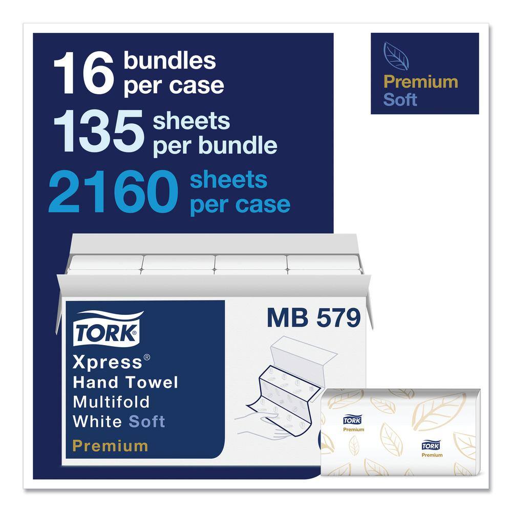 Tork Premium White 2-Ply Multifold Hand Towels