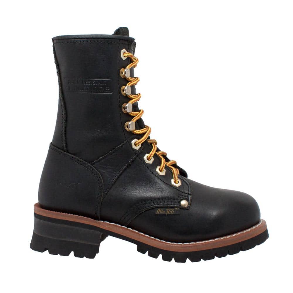 Women's 9'' Logger Boot - Soft Toe - Black Size 9(M) price history on PriceWatchPro