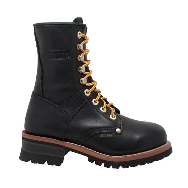 AdTec Women's 9'' Logger Boot - Soft Toe - Black Size 9.5(M) 2439-M095 ...