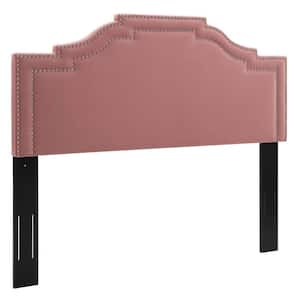 Lucia Dusty Rose Red King/California King Performance Velvet Headboard