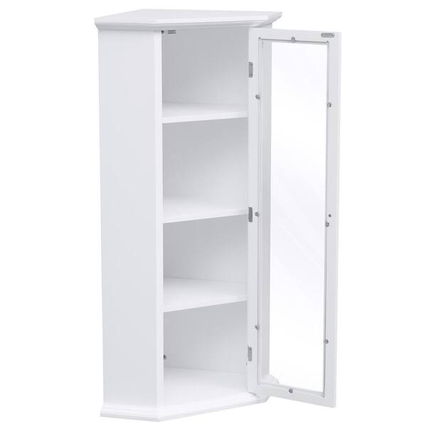 OUKANING 5-Tier Stackable Storage Cabinet with Lock Removable