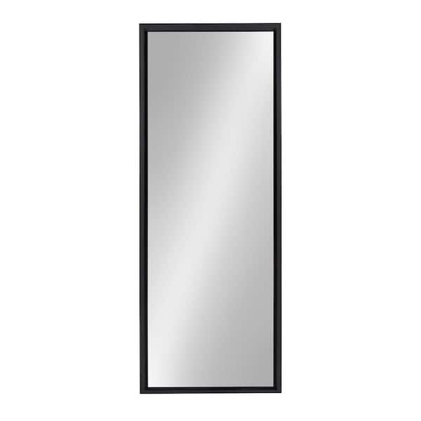 Unbranded 18 in. W x 58 in. H Rectangular Framed Wall Bathroom Vanity Mirror in Black