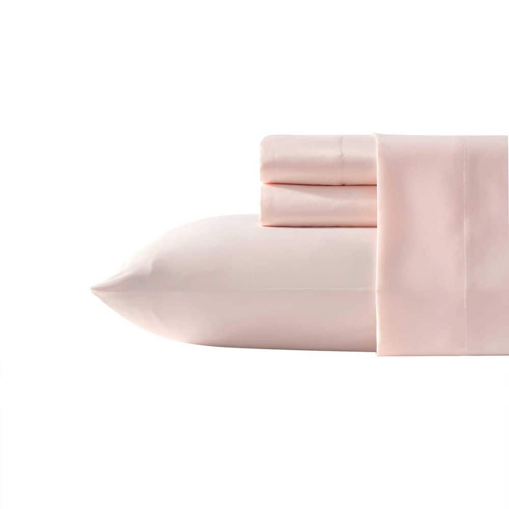 Satin Bliss 4-Piece Light Pink Satin Full Sheet Set price history on PriceWatchPro