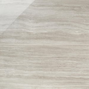 Atlanta Gray 23.45 in. x 47.07 in. Polished Porcelain Floor and Wall Tile (31 sq. ft./Case)