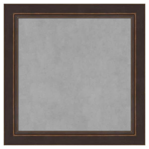 Amanti Art Lara Bronze 24 in. x 24 in. Framed Magnetic Board