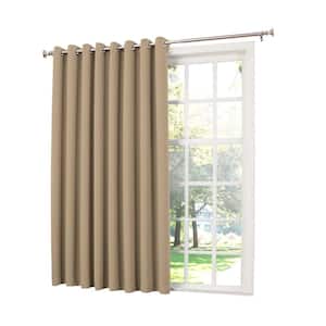 Taupe Solid Grommet Room Darkening Curtain - 100 in. W x 84 in. L