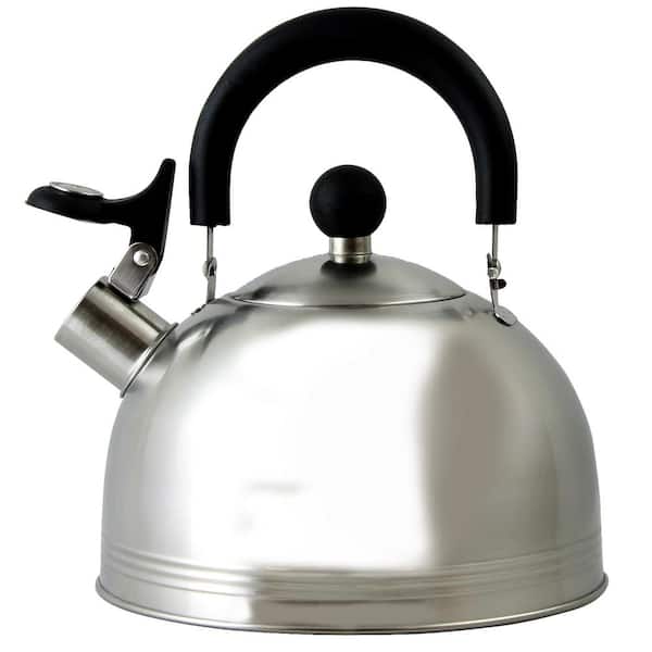 Mr. Coffee Carterton 6-Cup Stainless Steel Whistling Tea Kettle