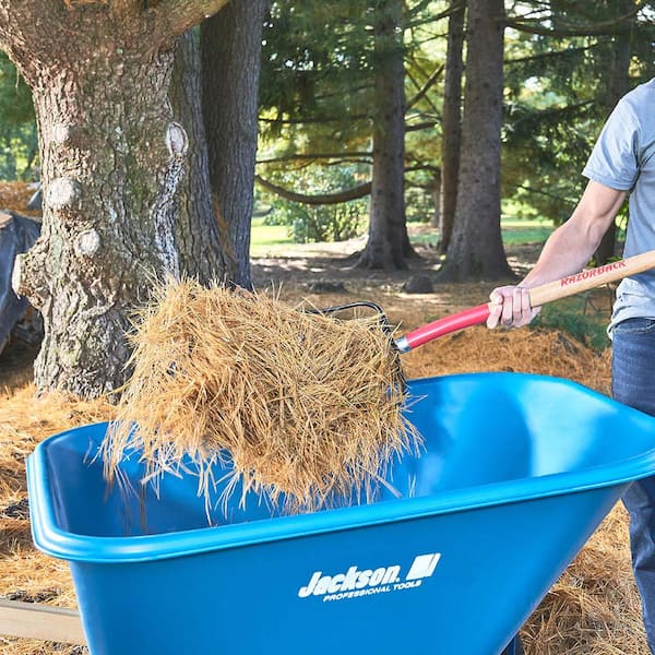 Jackson 6 cu. ft. Heavy Gauge Seamless Steel Wheelbarrow