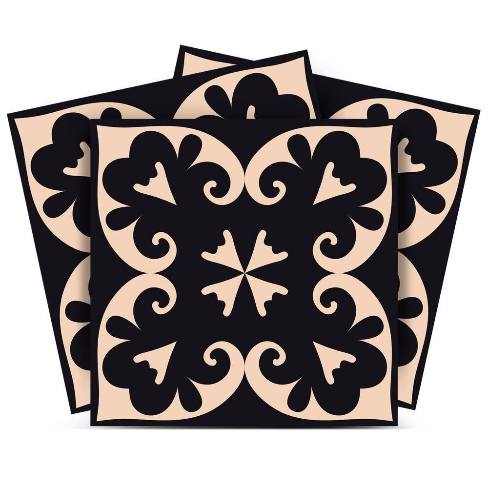 Black and Brown SB32 5 in. x 5 in. Vinyl Peel and Stick Tile (24-Tiles, 4.17 sq. ft. / Pack) price history on PriceWatchPro
