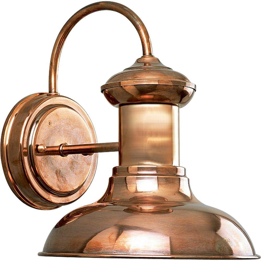 Progress Lighting Brookside Collection 1-Light Solid Copper