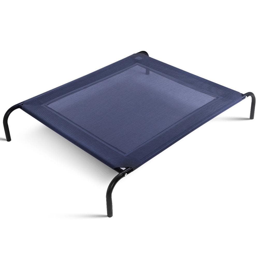 Large Gray Textilene Black Metal Elevated Pet Bed Comfort Cot God Bed price history on PriceWatchPro