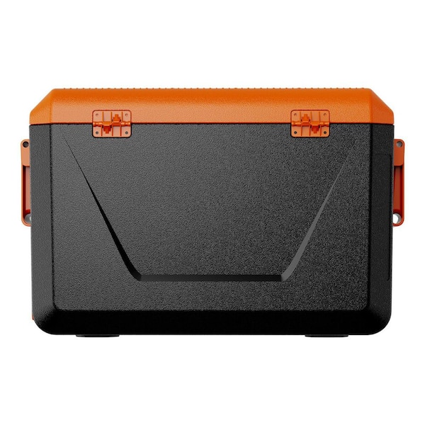 63 qt. Portable Cooler, Hard Cooler with Ice Retention, Heavy-Duty Handles, Cup Holder for Family Picnics and Long Trips