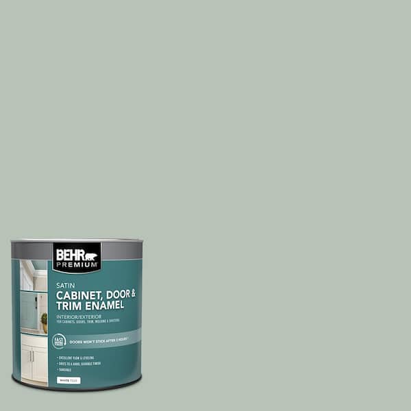 BEHR PREMIUM 1 qt. #MQ6-18 Recycled Glass Satin Enamel Interior/Exterior Cabinet, Door & Trim Paint