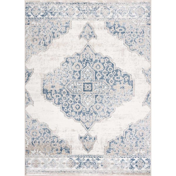 Amir Cream Beige 8 ft. x 10 ft. Area Rug