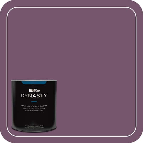 BEHR DYNASTY 1 qt. #PMD-87 Exotic Orchid Satin Enamel Interior Stain-Blocking Paint & Primer