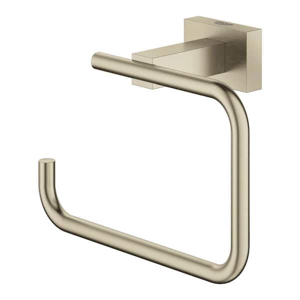 Essentials Cube Wall Mount Toilet Paper Holder in Brushed Nickel