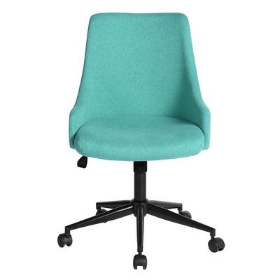Green Upholstered Armless Office Chairs