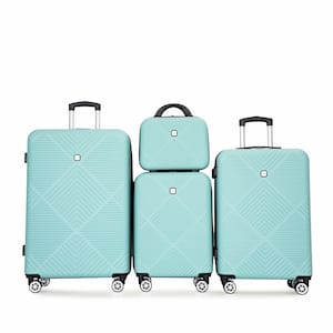 Tatahance 4-Piece Blue ABS Hardside Lightweight Luggage Set