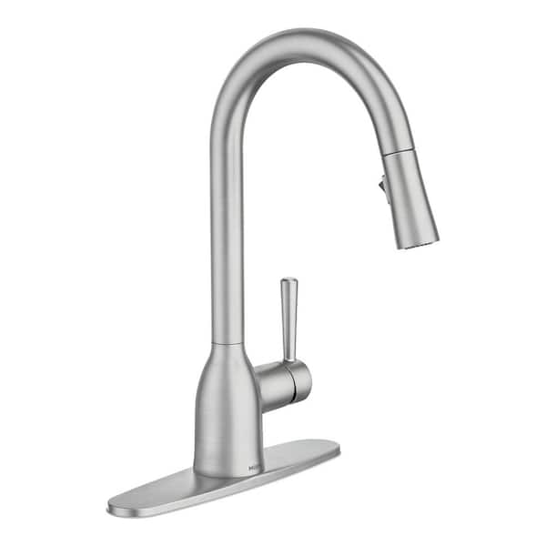 Adler Single-Handle Pull-Down Sprayer Kitchen Faucet with Power Clean and Reflex in Spot Resist Stainless