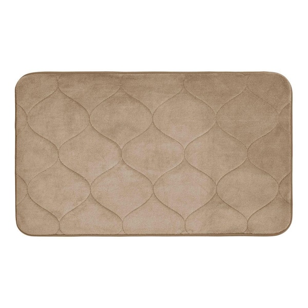 BounceComfort Palace Linen 17 in. x 24 in. Memory Foam Bath Mat