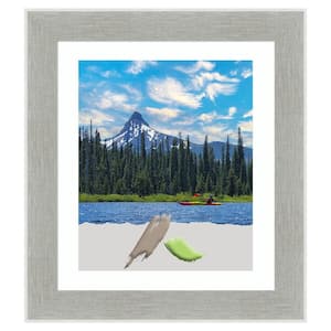 Glam Linen Grey Picture Frame Opening Size 20 x 24 in. (Matted To 16 x 20 in.)