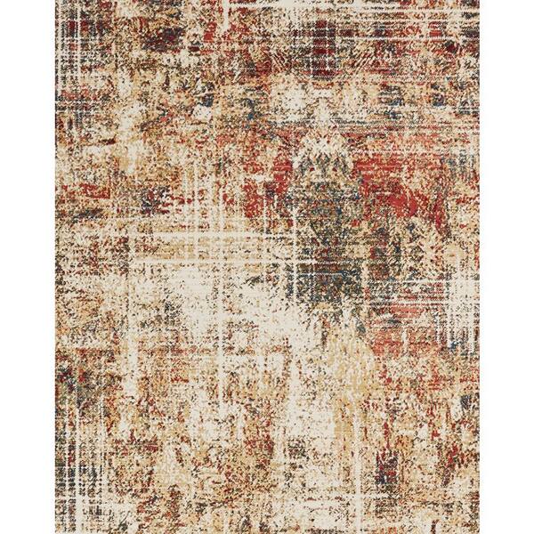 Theory Multi-Colored 2 ft. x 10 ft. Abstract Area Rug