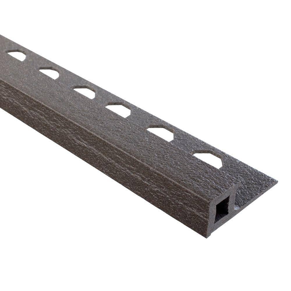 EMAC Novolistel Slate 3/8 in. x 981/2 in. Composite Maxi Tile Edging Trim NLMX8138 The Home Depot