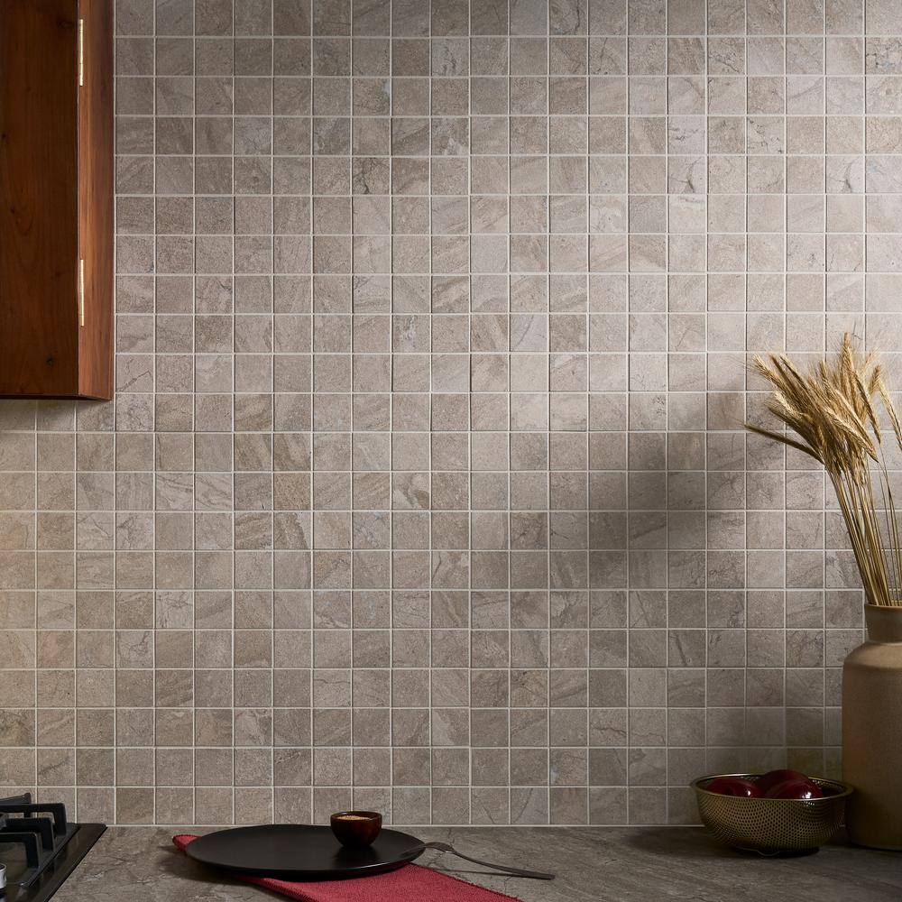 Mountain Beige Matte Porcelain Mosaic Tile for Indoor/Outdoor Use