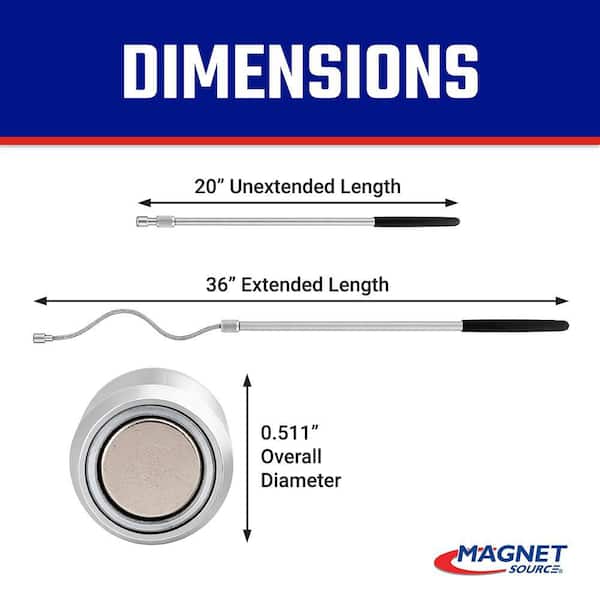 Master Magnet 36 in. Extending Flexible Magnets 96484 - The Home Depot
