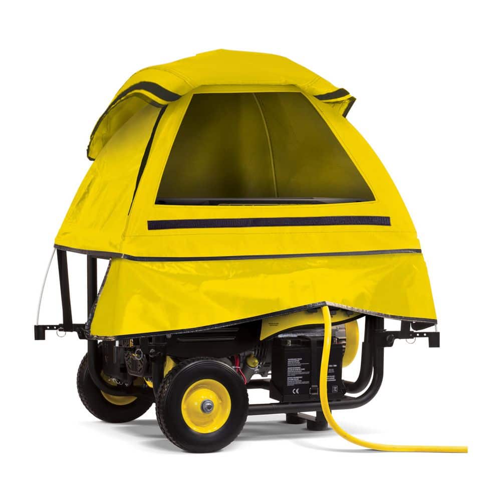 Large Yellow Vinyl Severe Weather Generator Cover