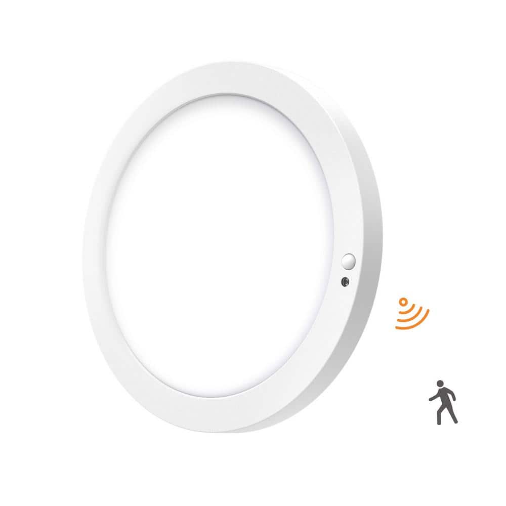 12 in. White New Ultra-Low Profile Integrated LED Flush Mount Ceiling Light With Motion Sensor 2700K-5000K Selectable price history on PriceWatchPro