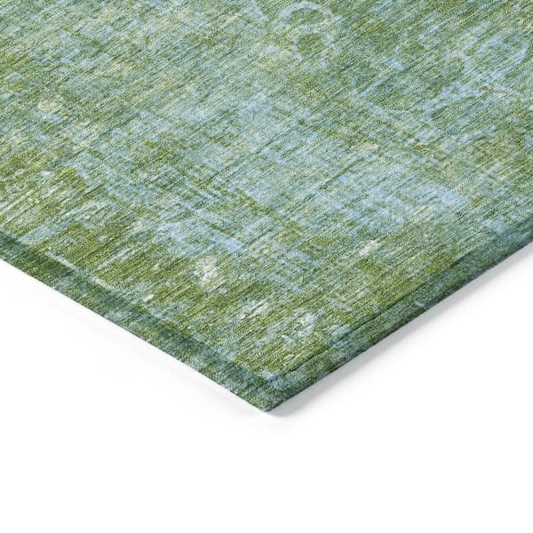 Chantille Machine Washable Indoor/Outdoor Abstract ACN2224 Aloe 10 ft. x 14 ft. Area Rug