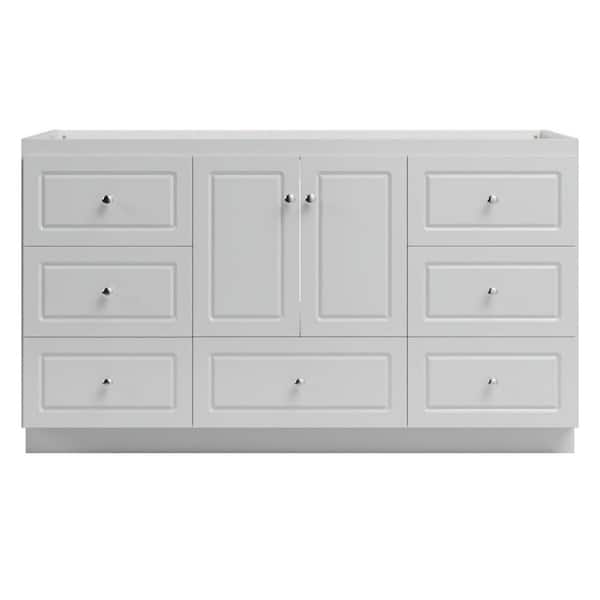 Ultraline 60 in. W x 21 in. D x 34.5 in. H Bath Vanity Cabinet without Top in Dewy Morning