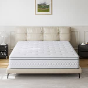 King Size Medium Comfort Hybrid Memory Foam 12 in. Breathable and Cooling Mattress